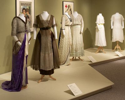 The Kent State exhibit shows how hemlines changed. Image: Kent State University Museum.